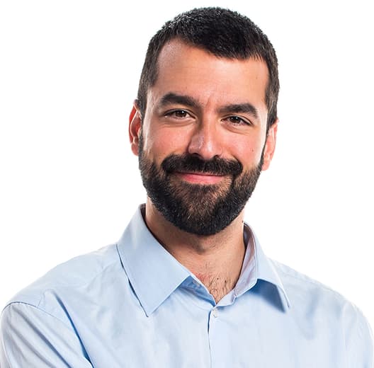 A heavily bearded man